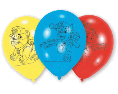 Paw Patrol feest ballonnen 6 per pak