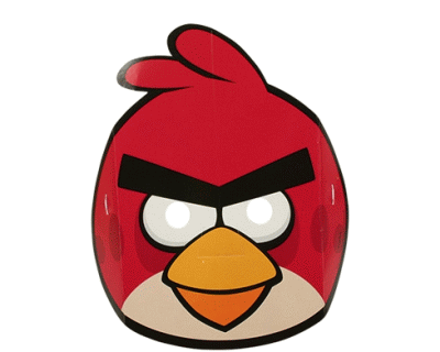 Angry Birds feest masker 6 per pak