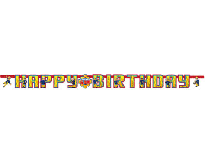 Brandweerman Sam Feest letterbanner 2017