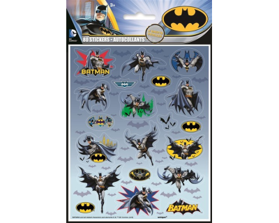Batman Comics stickers 4 per pak
