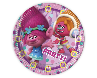 Trolls Feest borden 23cm