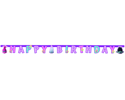 Trolls Feest slinger happybirthday