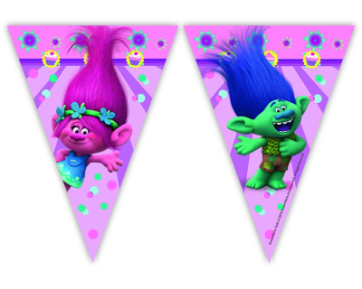 Trolls Feest vlaggenline