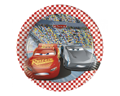 Disney Cars 3 Feest bord 19,5 cm