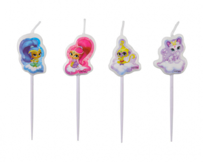 Shimmer & Shine feest taartkaarsjes