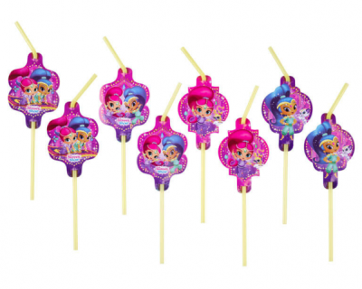 Shimmer & Shine feest drinkrietjes