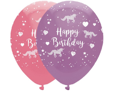 Eenhoorn feest ballonnen happybirthday