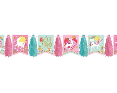 Magische Eenhoorn Glitter Tassel Garland