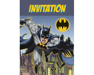 Batman Comics feest uitnodigingen