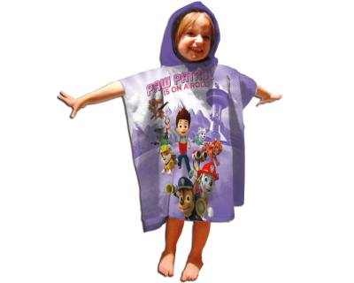 Paw Patrol poncho paars