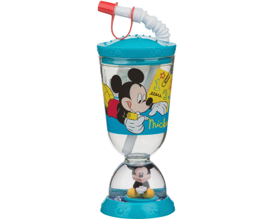 Mickey Mouse drinkglas met drijvende Mickey