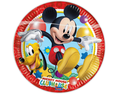 Mickey Mouse feest bord 23cm