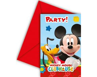 Mickey Mouse feest uitnodigingen
