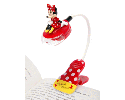 Minnie Mouse Boek Lampje met 3D Miinnie Mouse