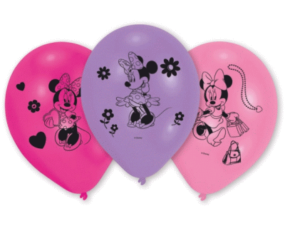 Minnie Mouse verjaardag ballonnen 25,4cm