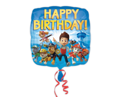 Paw Patrol verjaardag folie ballon happybirthday