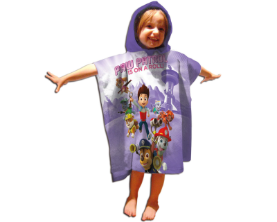 Paw Patrol poncho paars