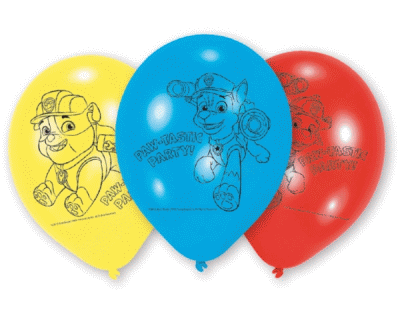 Paw Patrol feest ballonnen 6 per pak