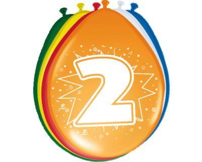 ballonnen 2 jaar (8 per pak)