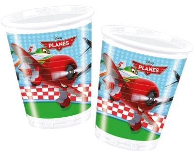Planes verjaardag bekers
