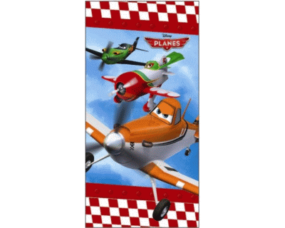 Disney Planes strand - Badlaken checker