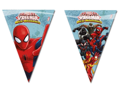 Spiderman Feest Vlaggenlijn Worriors