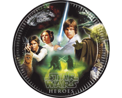Star Wars Heroes feest borden 23cm