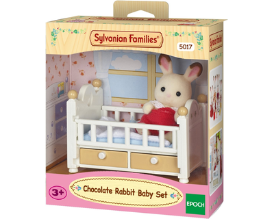 5017 Sylvanian Families -  Baby Chocoladekonijn (babybedje)