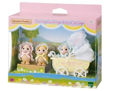 5601 Sylvanian Families - schattige eendjes drieling met kinderwagen