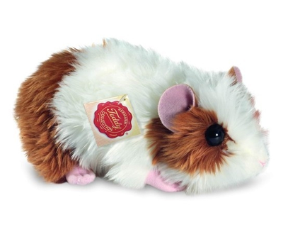 926191 Teddy Hermann Cavia, goud/wit, 18 cm