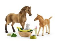 42432 Schleich Horse Club Babydieren verzorgingsset