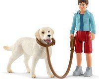 42478 Schleich Farm World Wandeling met een labrador retriever