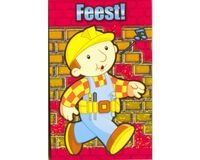 Bob de bouwer uitnodigingen "Feest" 6 per pak