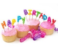 Verjaardag taartkaarsjes Happybirthday