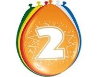 ballonnen 2 jaar (8 per pak)