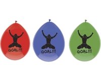 Voetbal Goal ballonnen 6 per pak
