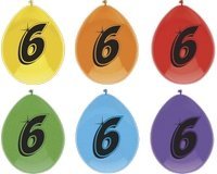 ballonnen 6 jaar ( 6 per pak)