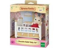 5017 Sylvanian Families -  Baby Chocoladekonijn (babybedje)