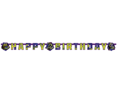 Ninja Turtles verjaardag slinger happybirthday